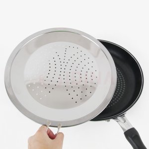 프라이팬 덮개 기름 방지 키친아트 스텐 후라이팬 덮개