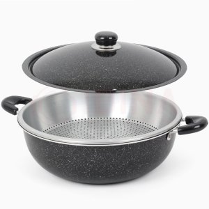 코팅 볶음솥 찜솥 채반 대용량 국솥 진광 튀김팬 양수 32cm