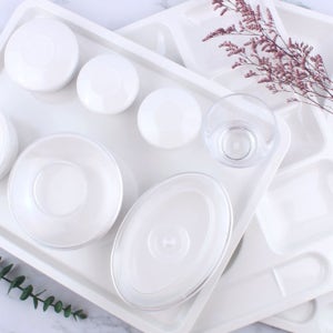 병원용 식기 국산 PC 환자용 요양 병원 조리원 배식 급식 그릇 PC 밥그릇 하부 구형