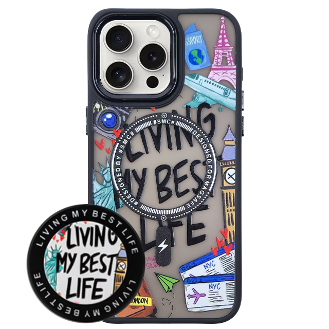 프리티 맥세이프 톡 범퍼 케이스 베스트라이프 (J2L), 아이폰15 프로