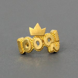 [골드심] 24K 순금 99.9 왕관 남아 여아 백일반지 돌반지 3.75g