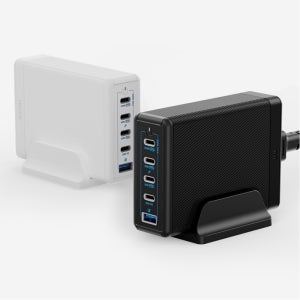 USB PD 228W PPS GaN 접지 멀티 초고속 충전기 GE510 화이트