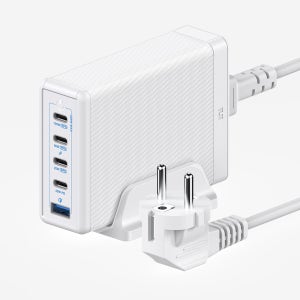 USB PD 228W PPS GaN 접지 멀티 초고속 충전기 GE510 화이트