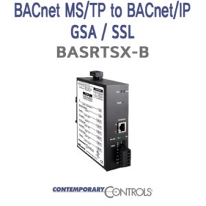 GSA, SSL BACnet MS/TP to BACnet/IP 라우터, BASRTSX-B