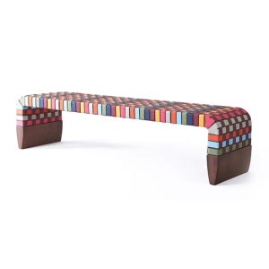 컬러 스펙트럼 현관 긴 아크 벤치의자