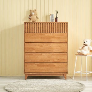 벨턴 1000 인테리어 안방 드레스룸 옷 원목 5단 서랍장