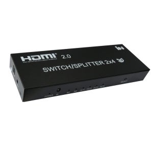 [IN-NETWORK] HDMI2.0 분배기 메트릭스 스위치 TV 컴퓨터 스플리터 2:4 유전원 IN-HD204