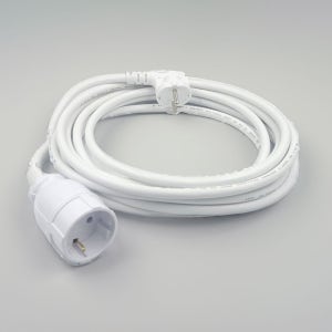 국산 고용량 콘센트 전기 연장선 멀티선 에어컨 리드선 긴멀티탭 1구 5m, 화이트, 1개