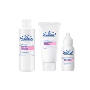 더페이스샵 네이버 단독 구성 NEW 데일리리페어 토너 200 mL + 모이스처라이저 120 mL + 크림앰플 30 mL 기초 3종세트