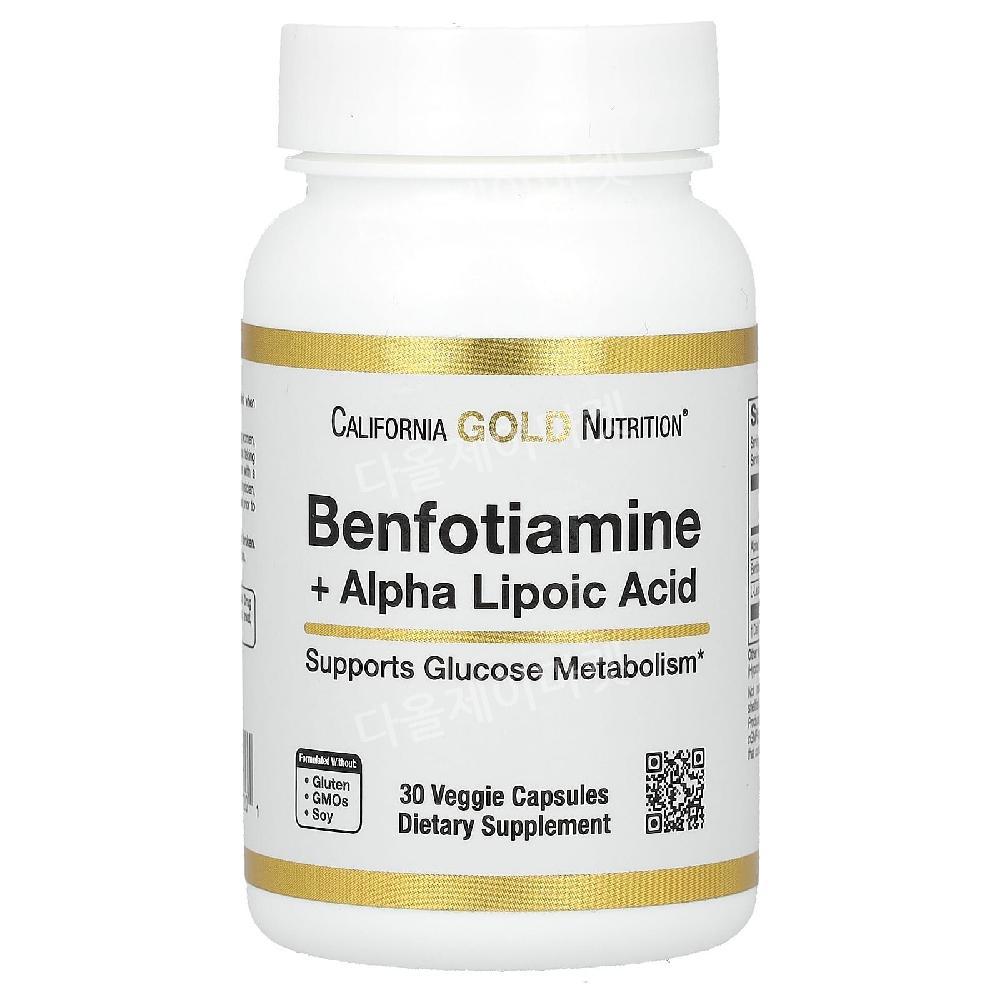 CGN 벤포티아민 <b>알파리포산</b> R리포산 알리포산 Benfotiamine 30정