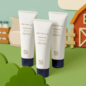 스카이밀크 동키밀크 무기자차 아기선블럭 SPF50+ 50ml, 3개