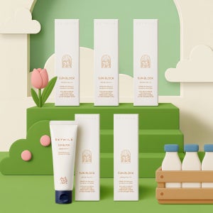 스카이밀크 동키밀크 무기자차 아기선블럭 SPF50+ 50ml, 5개