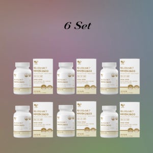 6개 메나퀴논MK7 올인원 비타민k2＆비타민D3 350mg 60캡슐 관절건강