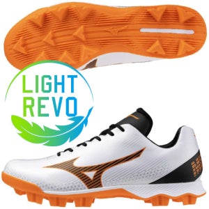 MIZUNO 미즈노 포인트화 252054 화이트/오렌지