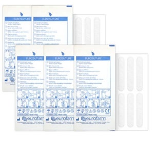 찢어진 얼굴 피부 벌어진 상처 흉터 봉합 응급처치 치료 관리 응급 의료용 밴드 5개