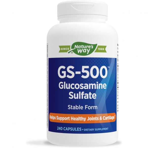 엔자임 장 <b>소화</b> <b>네이처스 웨이</b> GS500 글루코사민 황산염 240 캡슐