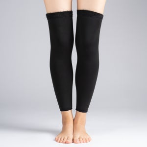 밍크 기모 융 니워머 무발 오버니 발토시 레그워머