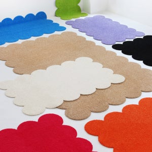 터프팅 코이 190x240 비정형 사각 원형 워셔블 러너 미니 러그 카페트 190x240