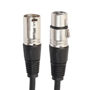 XLR 캐논 케이블 마이크 스피커 잭 연장 음향 선 연결선 5m, 1개