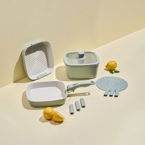 라체나 디에나 인덕션 후라이팬 냄비세트 세라믹코팅 멀티핸들 8종세트