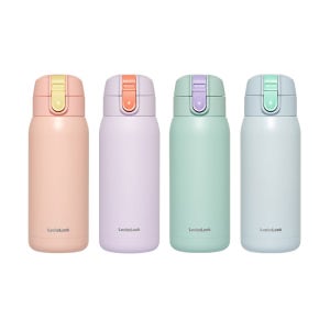 락앤락 캐릭터 만화 어린이 각인텀블러 파스텔 스쿨핏 휴대용 보온병 텀블러370ml