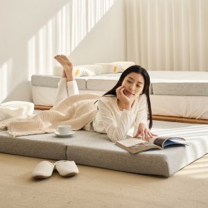누보레 허리에 좋은 매트리스 3단 접이식 토퍼 침대 바닥 수면매트 탄탄한 SS