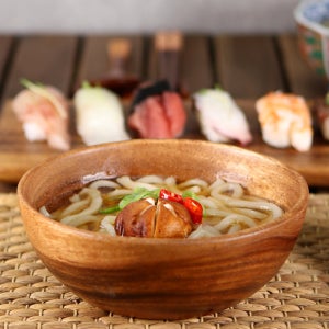 통원목 캠핑 나무그릇 원목 플레이트 원형볼 15cm, 우드