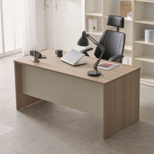 디노 재택근무 공부 책상 컴퓨터 테이블 넓은 서재 책상 1400, 오크