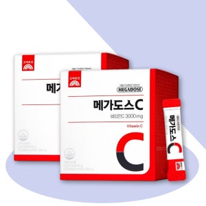 고려은단 메가도스C3000 비타민C 200포+쇼핑백 영국산 비타민씨