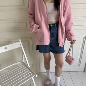 (보유재고 백멜)탑드레싱 오픈후드집업(막장할인)