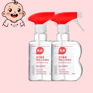신생아 소독스프레이 아기 유아 살균소독제 아기용품 토이 클리너 제균스프레이300ml 2개
