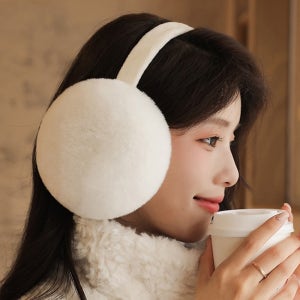 토끼털귀마개 밍크귀마개 밍크귀도리 접이식 빅사이즈 퍼귀도리
