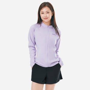 [배럴] 우먼 에센셜 릴렉스핏 집업 래쉬가드 라벤더 (B5SWWZR001LAV)