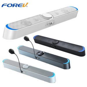 포렙 2채널 LED 컴퓨터 PC 스피커 사운드바 FV-V198