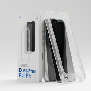 플레스 원터치 먼지제거 자동부착 시크릿 강화유리 (사생활보호) 아이폰16, 2매입