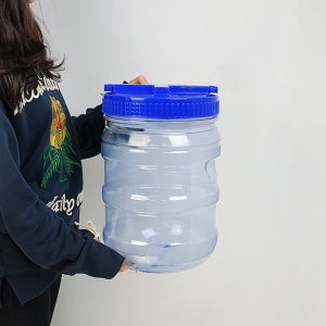 키치노 담금주통 PC 청 매실통 15L 8개 1박스 매실병 플라스틱 (026972)