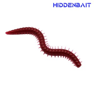 히든베이트 카리 배스낚시 배스웜 스트레이트 웜 루어 H005 CHERRY, 120cm