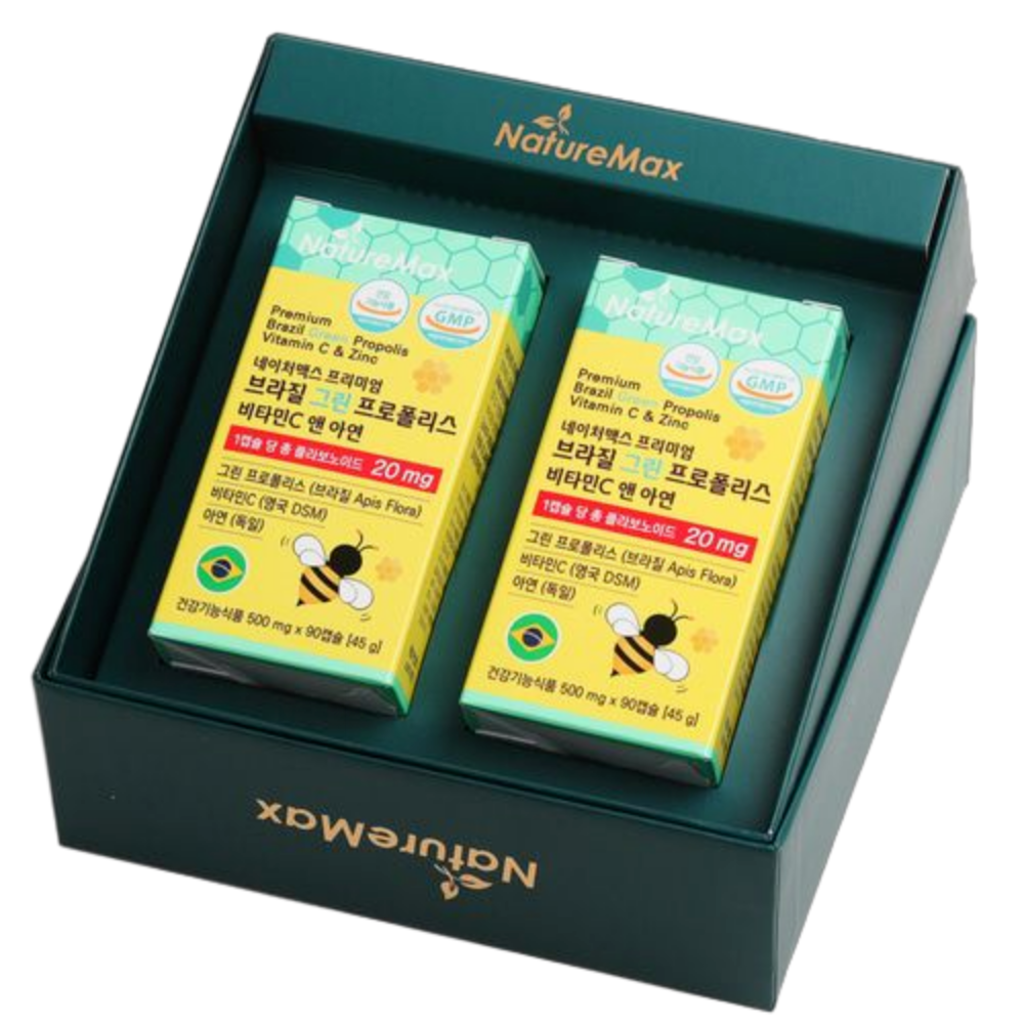 <b>네이처맥스</b> 프로폴리스 효과 면역력에 좋은 <b>비염</b> 염증 플로폴리스 알약 영양제 6개월