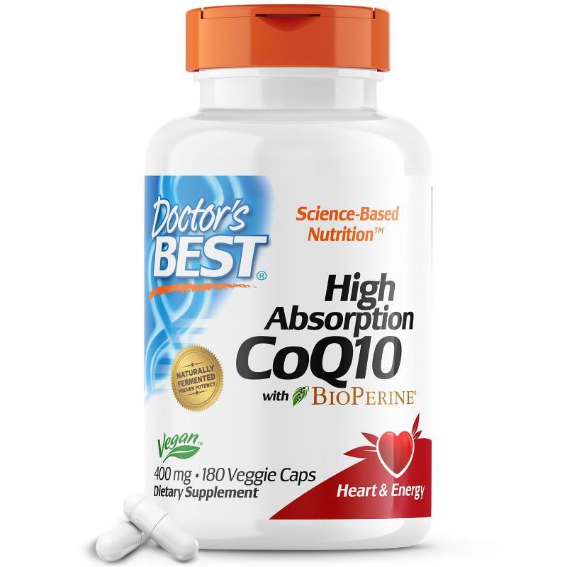 닥터스 베스트 CoQ<b>10</b> <b>비오페린</b> 400mg 180정 베지 캡슐