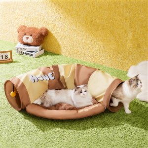 냥슬아치 허니 캣터널 고양이 숨숨집 놀이 방석
