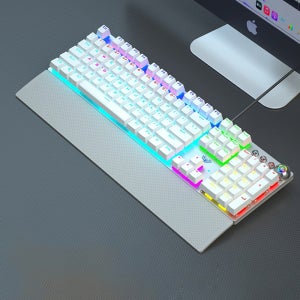 AULA F2088 PRO 아우라 독거미 기계식 유선키보드 타란튤라 노브 108키 화이트