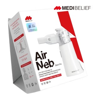 에어넵 스위스 프리미엄 휴대용 네블라이저 가정용 아기 강아지 고양이 네불라이저 호흡기치료기
