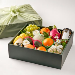 프리미엄 과일 선물세트 대 외박스 보자기 포장 수제청 명절 개업 행사 과일바구니