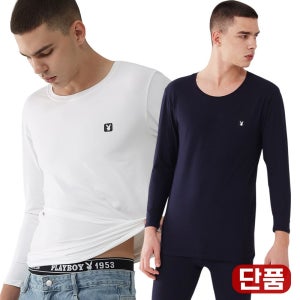 플레이보이속옷 남성 기모 발열 홈웨어 히트텍 내복 남자 내의 상의 하의 단품