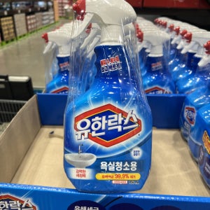 유한락스 욕실청소용 곰팡이 제거제 세정제 850ml 4입