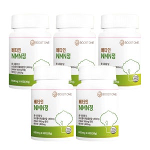 NMN 식물성 엔엠엔 nad영양제 효능 노화의 종말 60정, 5개