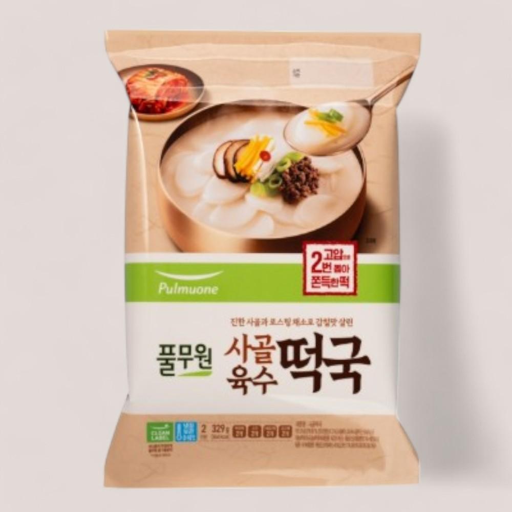 <b>풀무원</b> 사골떡국 2인분 간편식 식사 대용 영양간식 329g