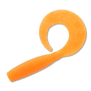 캣츠크로우 C그럽웜 쏘가리웜 배스 광어 우럭 021 오렌지, 7.6cm(3인치)