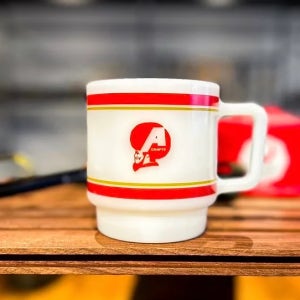 아시모크래프트 아프로 캠프 밀크 유리컵 270ml