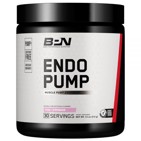 BARE PERFORMANCE NUTRITION BPN Endo Pump 운동 전 <b>근육</b> 펌프 인핸서, <b>근육</b>으로의 혈류/산소 수송 증가, 핑크 레모네이드